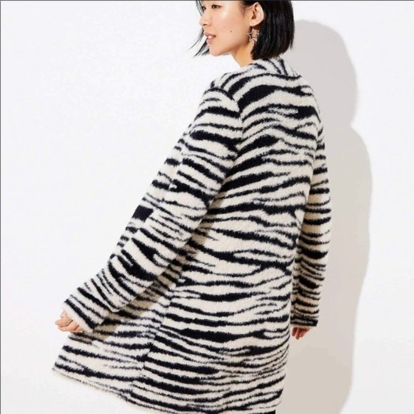 LOFT | Sweaters | Loft Zebra Print Open 